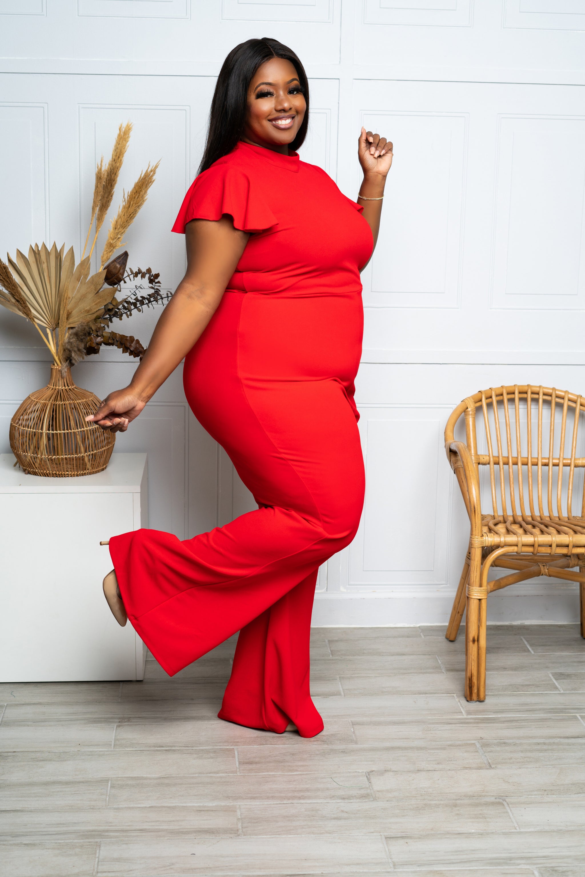 FLAMING FOXY JUMPSUIT – POSH KLOSETS