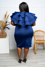 Load image into Gallery viewer, CASCADING RUFFLES DRESS
