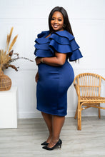 Load image into Gallery viewer, CASCADING RUFFLES DRESS
